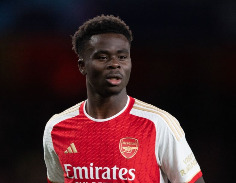 Alineación de Arsenal Champions League 2024 bukayo saka 2024 ars ch r