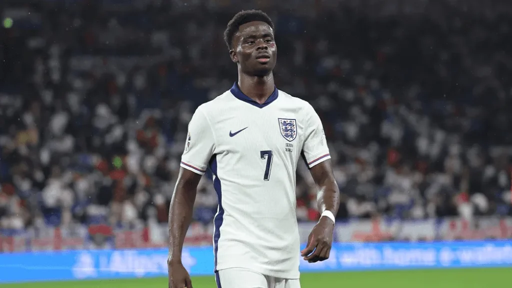 Alineación de Inglaterra Vicecampeón Eurocopa 2024 bukayo saka 2024 euro