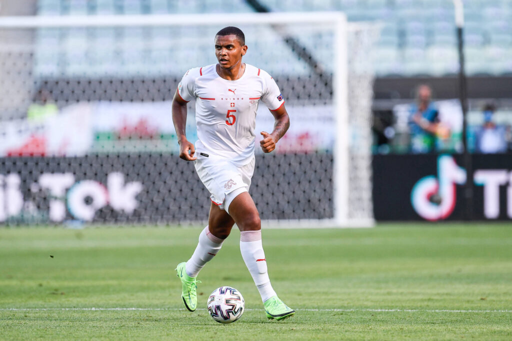 12.06.2021, baku olympic stadium, euro 2020: wales schweiz, manuel akanji (schweiz) baku baku aserbaidschan *** 12 06