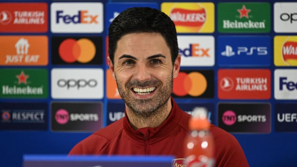 Alineación de Arsenal Champions League 2024 mikel arteta 2024 ars ch