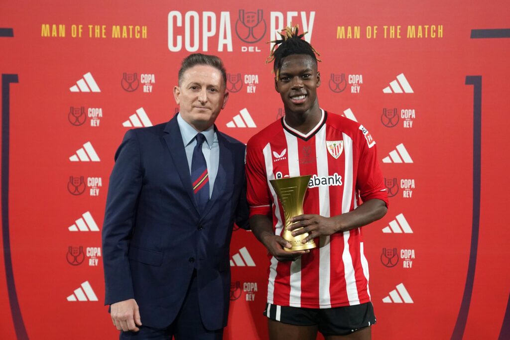 Alineación de Athletic de Bilbao Campeón Copa del Rey 2024 nico williams 2024 ath rey