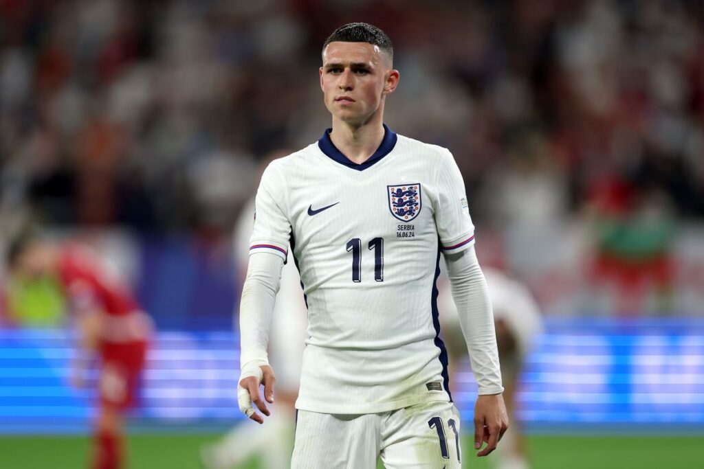 Alineación de Inglaterra Vicecampeón Eurocopa 2024 phil foden 2024 euro