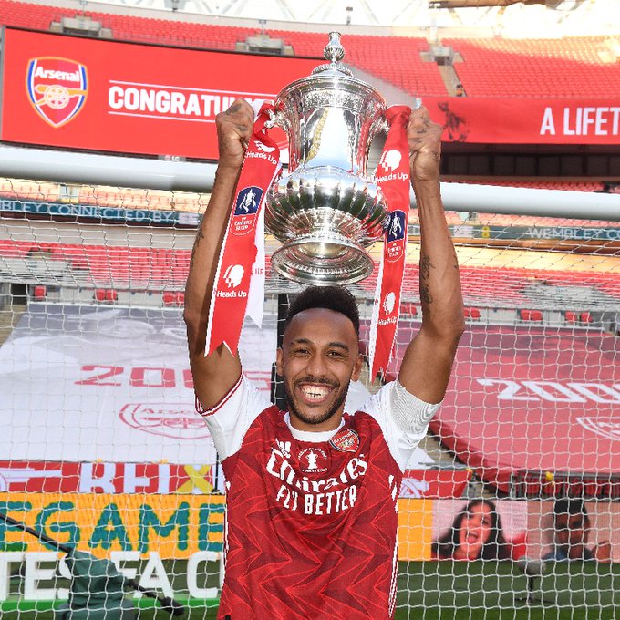 Arsenal Campeón FA Cup 2020 pierre emerick aubameyang 2020 ars fa r