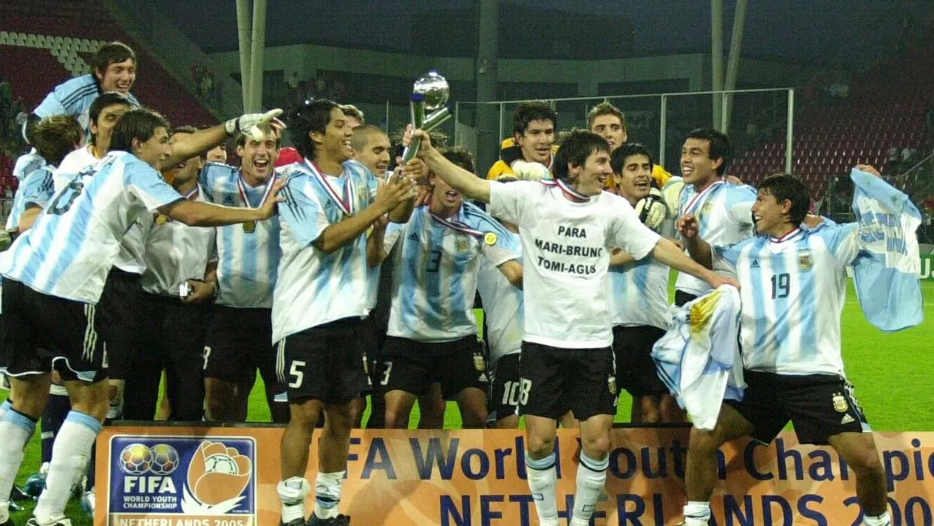 Alineación de Argentina Campeón Mundial Sub 20 2005 argentina 2005 m20