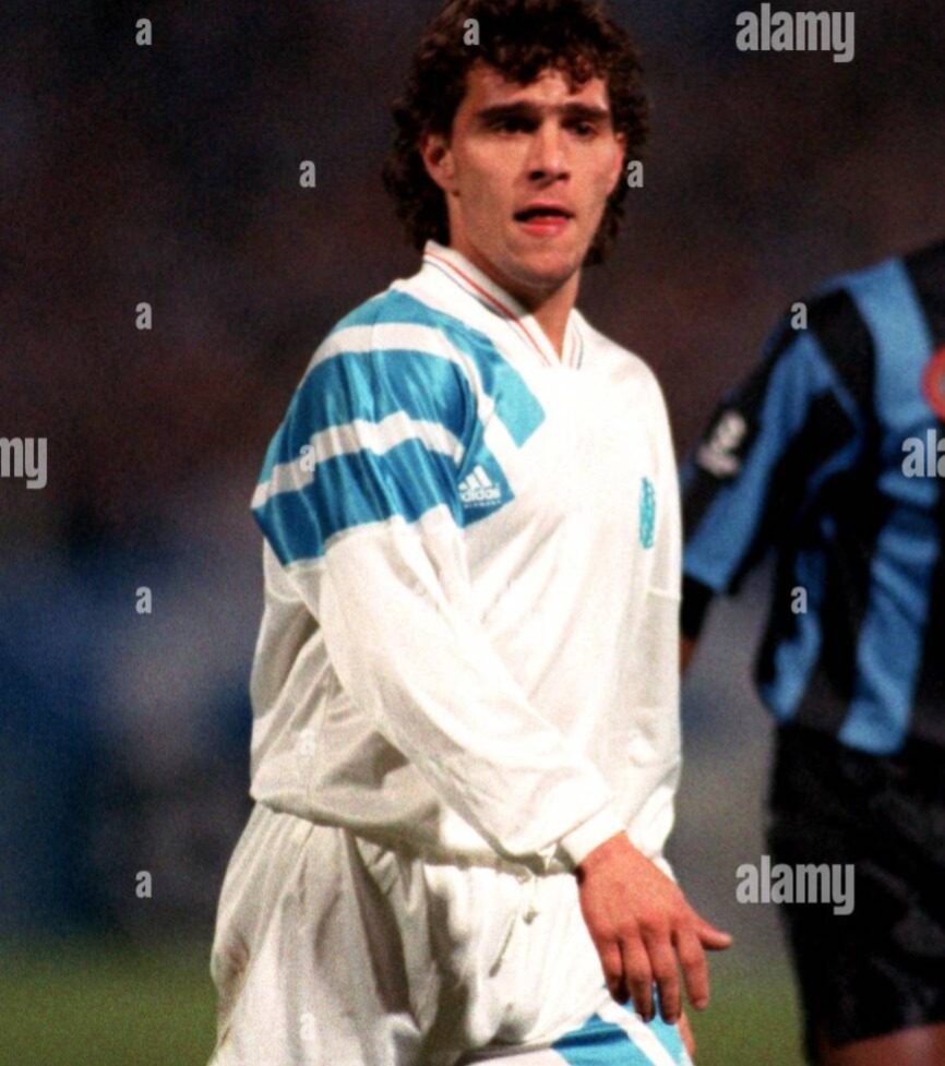 Alineación de Olympique de Marsella Campeón Champions League 1993 jean jacques eydelie 1993 mar ch r