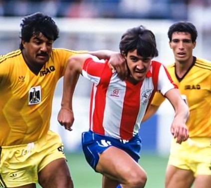 Alineación de Paraguay Mundial 1986 alfredo mendoza 1986 par cm r