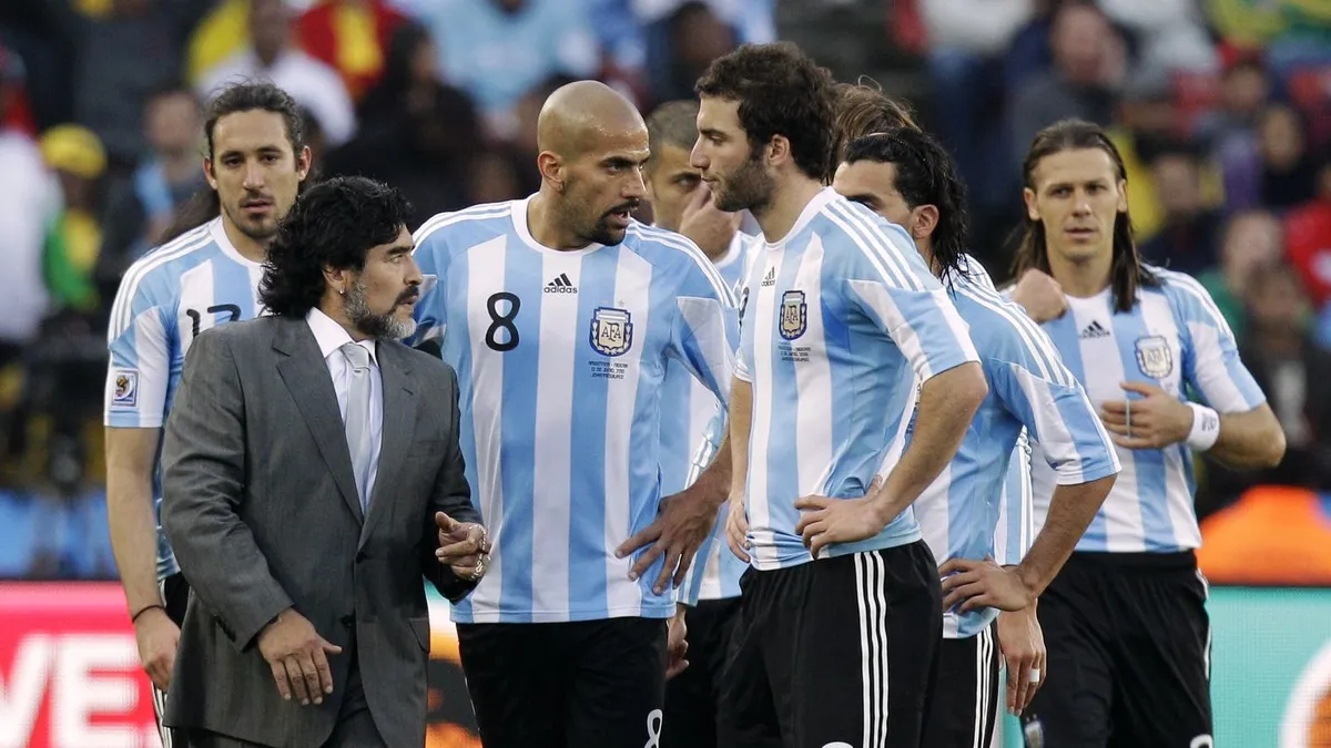 Alineación de Argentina Mundial 2010 argentina 2010 cm r