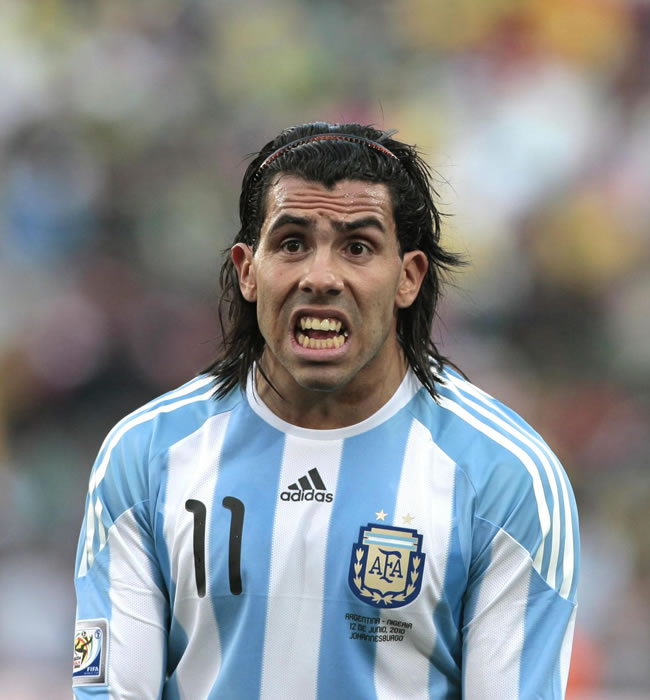 Alineación de Argentina Mundial 2010 carlos tevez 2010 arg cm r