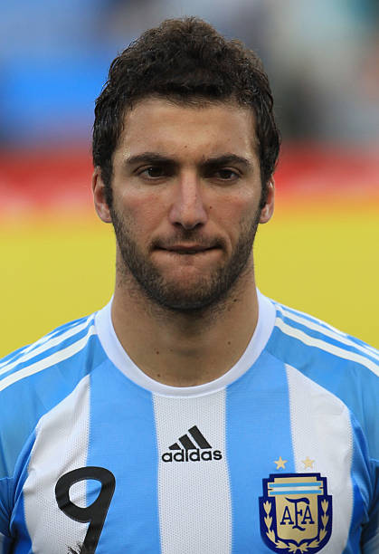 Alineación de Argentina Mundial 2010 gonzalo higuain 2010 arg cm r