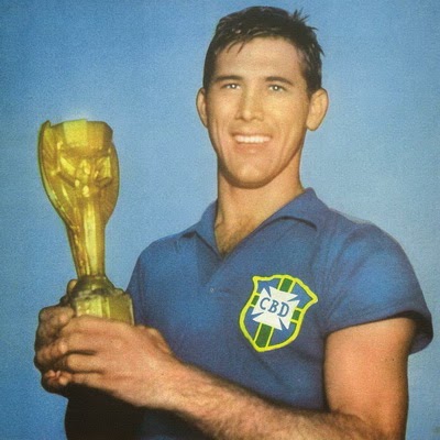 Alineación de Brasil Campeón Mundial 1958 hilderaldo bellini 1958 bra cm