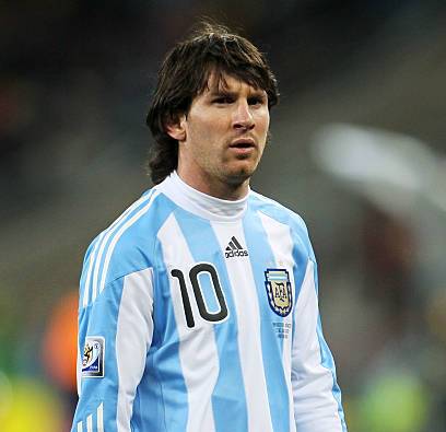 Alineación de Argentina Mundial 2010 lionel messi 2010 arg cm r