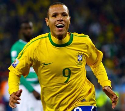 Alineación de Brasil Mundial 2010 luis fabiano 2010 bra cm r