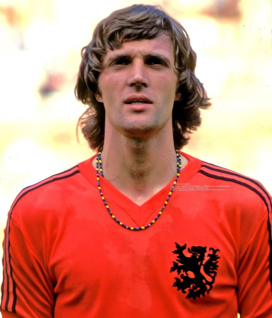 Alineación de Holanda Vicecampeón Mundial 1974 ruud krol 1974 hol cm r