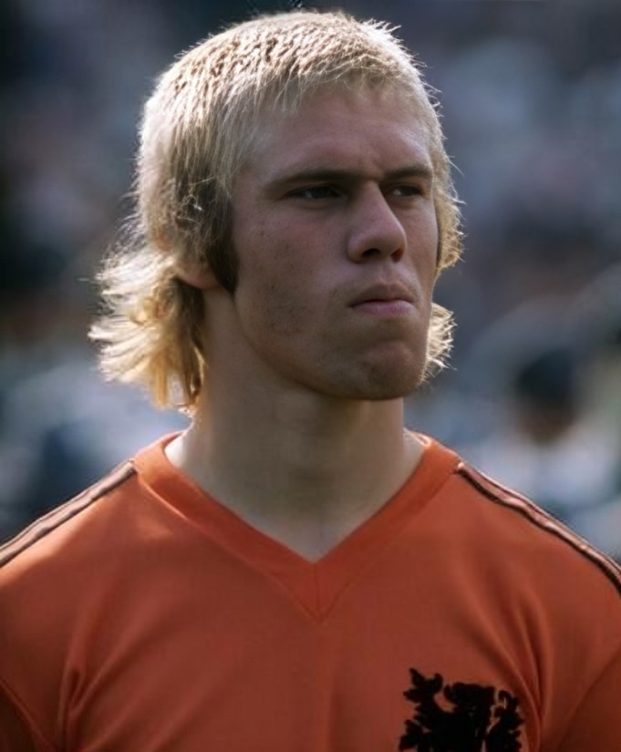 Alineación de Holanda Vicecampeón Mundial 1974 wim rijsbergen 1974 hol cm r