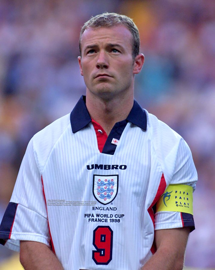 Alineación de Inglaterra Mundial 1998 alan shearer 1998 ing cm