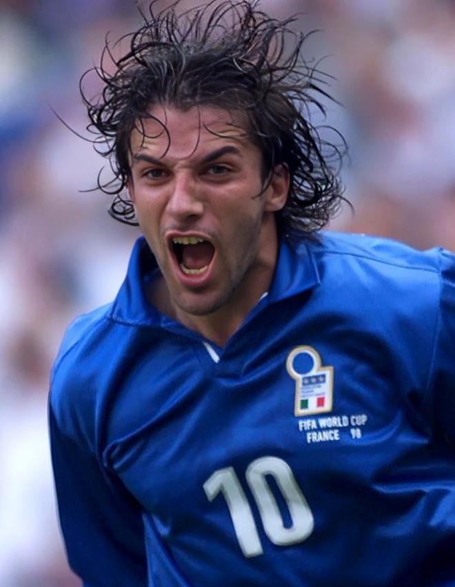 Alineación de Italia Mundial 1998 alessandro del piero 1998 ita cm