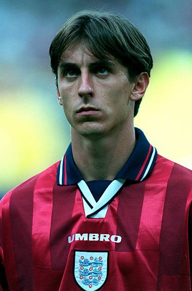 Alineación de Inglaterra Mundial 1998 gary neville 1998 ing cm