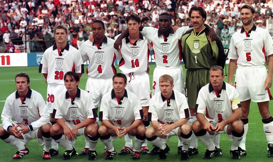 Alineación de Inglaterra Mundial 1998 inglaterra 1998 cm