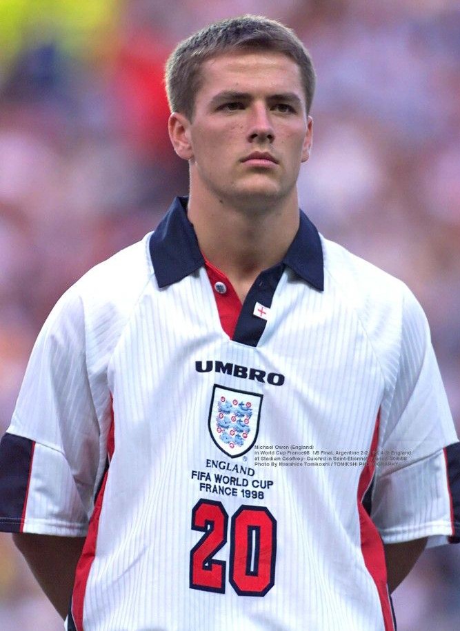 Alineación de Inglaterra Mundial 1998 michael owen 1998 ing cm