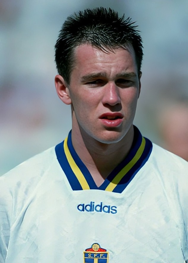 Alineación de Suecia Tercer Lugar Mundial 1994 patrik andersson 1994 sue cm