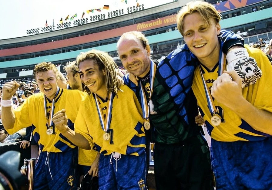 Alineación de Suecia Tercer Lugar Mundial 1994 suecia 1994 cm