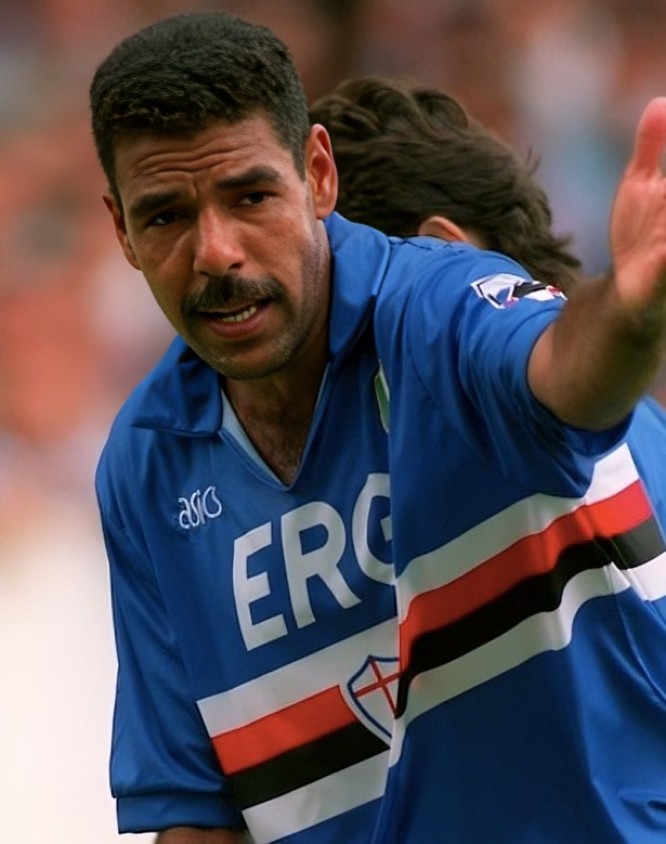 Alineación de Sampdoria Vicecampeón Copa de Campeones de Europa 1992 toninho cerezo 1992 samp ch