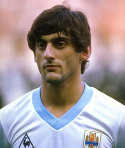 Alineación de Uruguay Mundial 1986 enzo francescoli 1986 uru cm