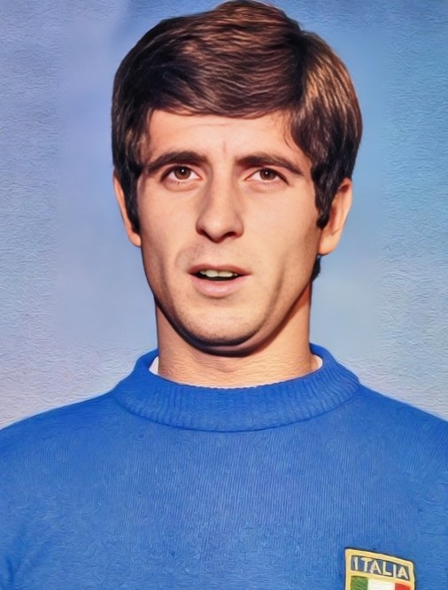 Alineación de Italia Mundial 1974 gianni rivera 1974 ita cm