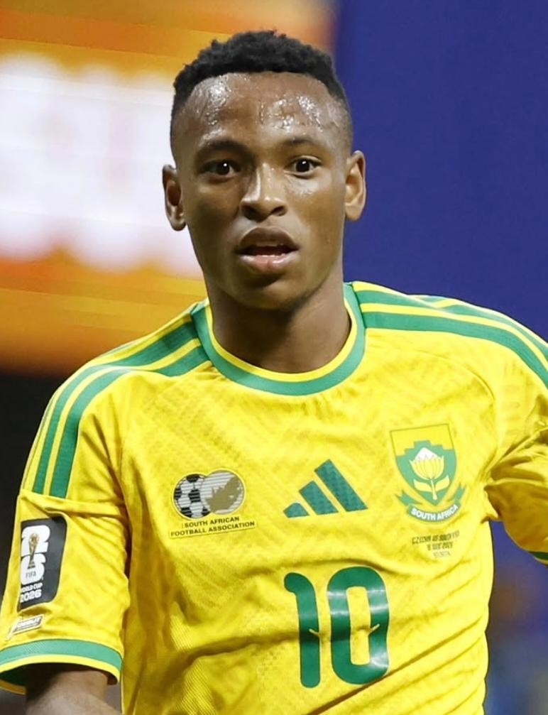 Alineación de Sudáfrica Mundial 2026 relebohile mofokeng 2026 sud cm